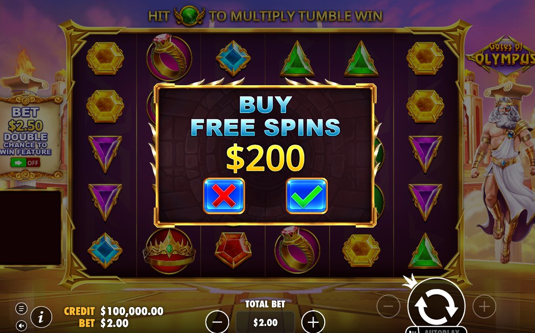 Bonus screen during Special reels with more Scatter symbols